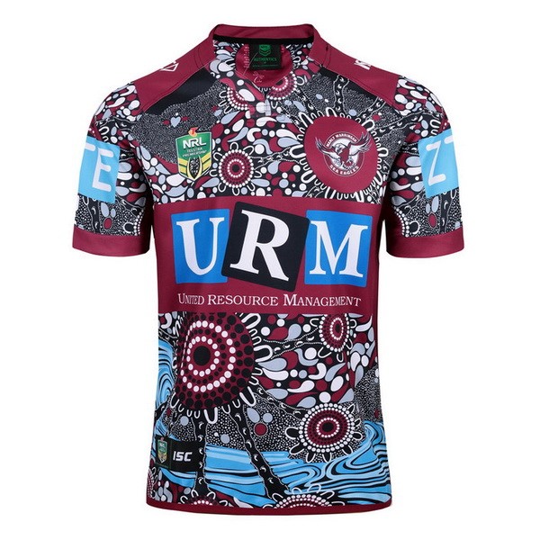 Tailandia Camiseta Manly Sea Eagles Indígena 2017 2018 Rojo